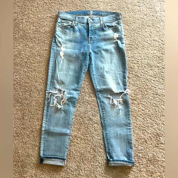 Seven For all Mankind boyfriend cut jeans - Picture 1 of 5